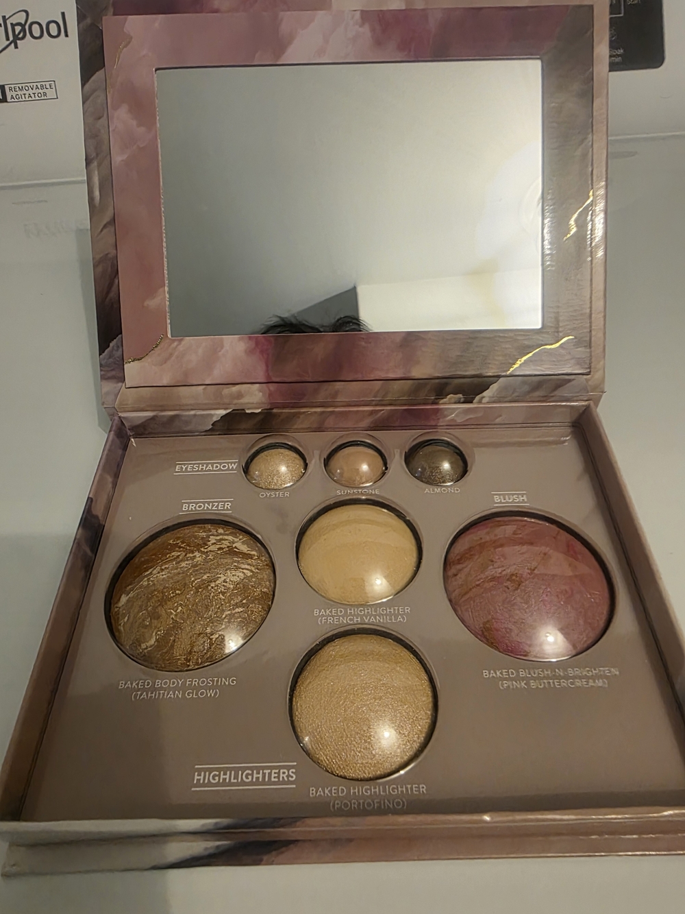 Laura Geller Face Palette with Gold, Pink, Cream & Brown Shades